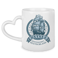 Keramik-Tasse mit Herzhenkel   "Ostsee Segelschiff" #462