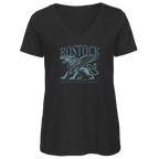 T-Shirt Damen V-Neck   "Rostock-Greif" #562