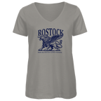 T-Shirt Damen V-Neck   "Rostock-Greif" #562