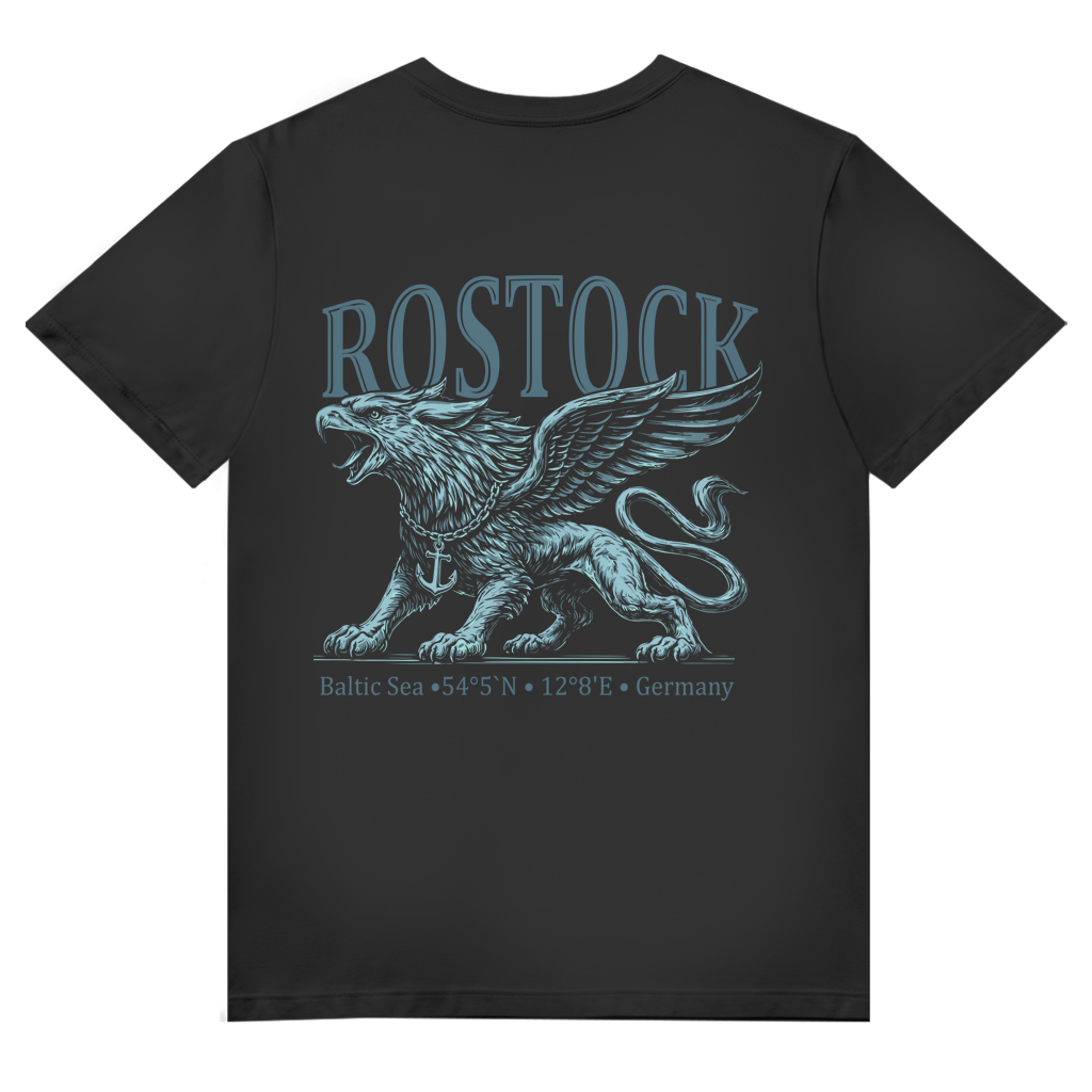 T-Shirt Herren V-Neck   "Rostock-Greif" #562