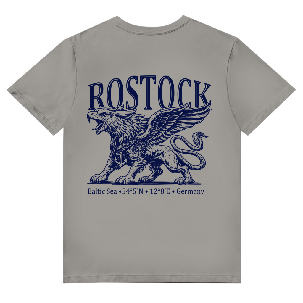 T-Shirt Herren V-Neck   "Rostock-Greif" #562
