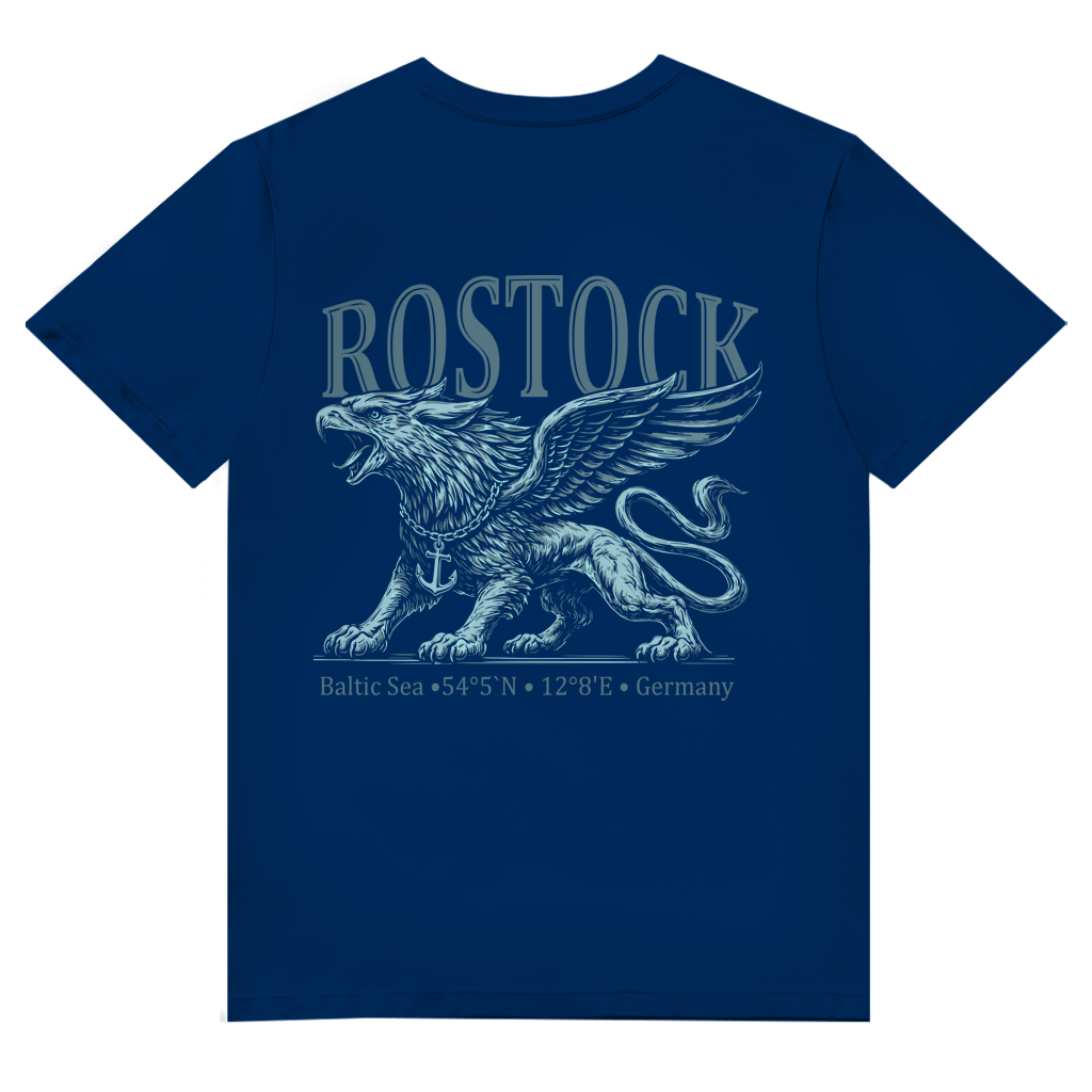 T-Shirt Herren V-Neck   "Rostock-Greif" #562