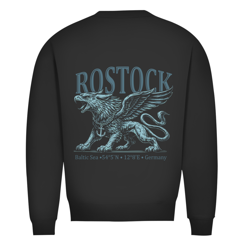 Sweatshirt Herren  "Rostock-Greif" #562 - beidseitiger Druck