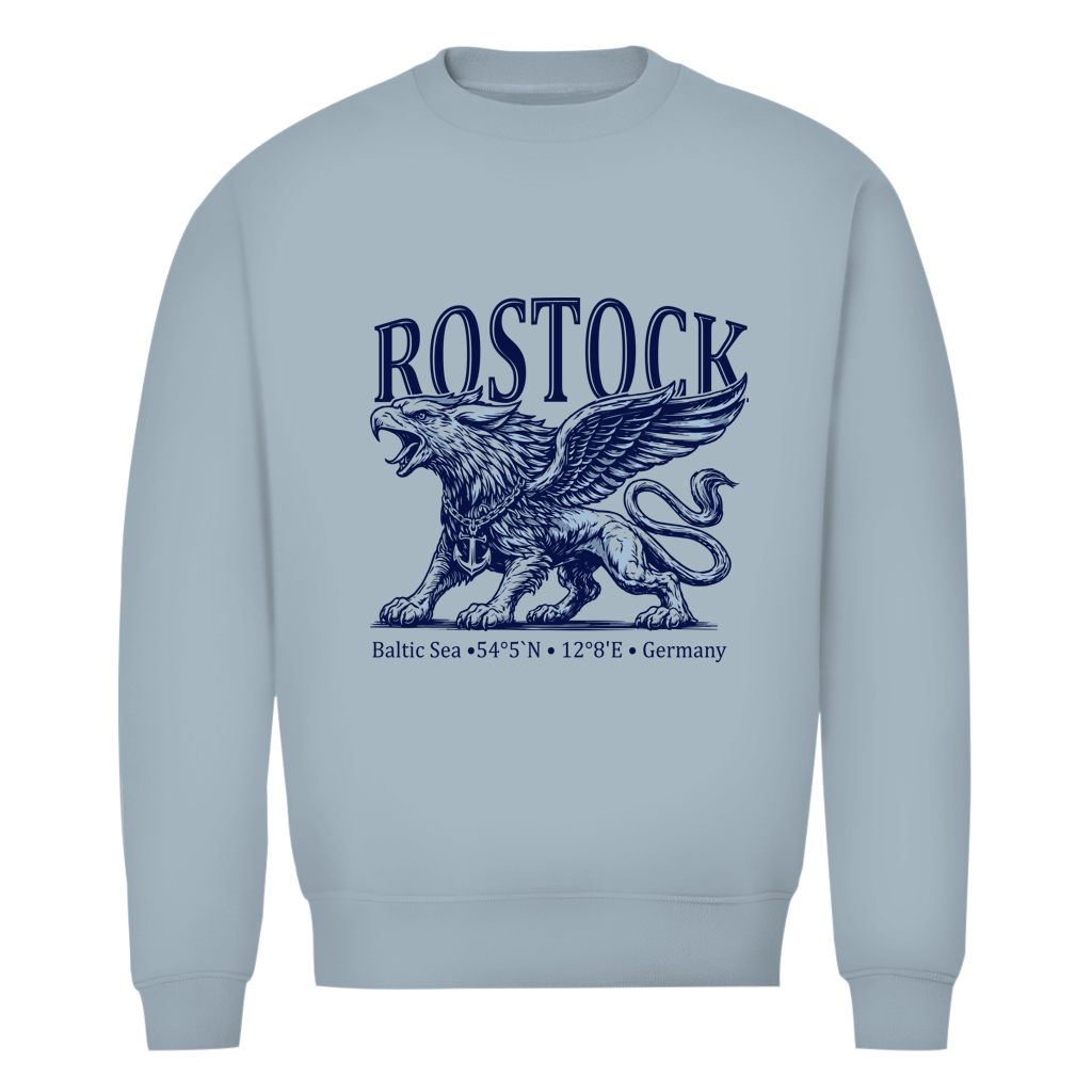 Sweatshirt Herren  "Rostock-Greif" #562 - beidseitiger Druck