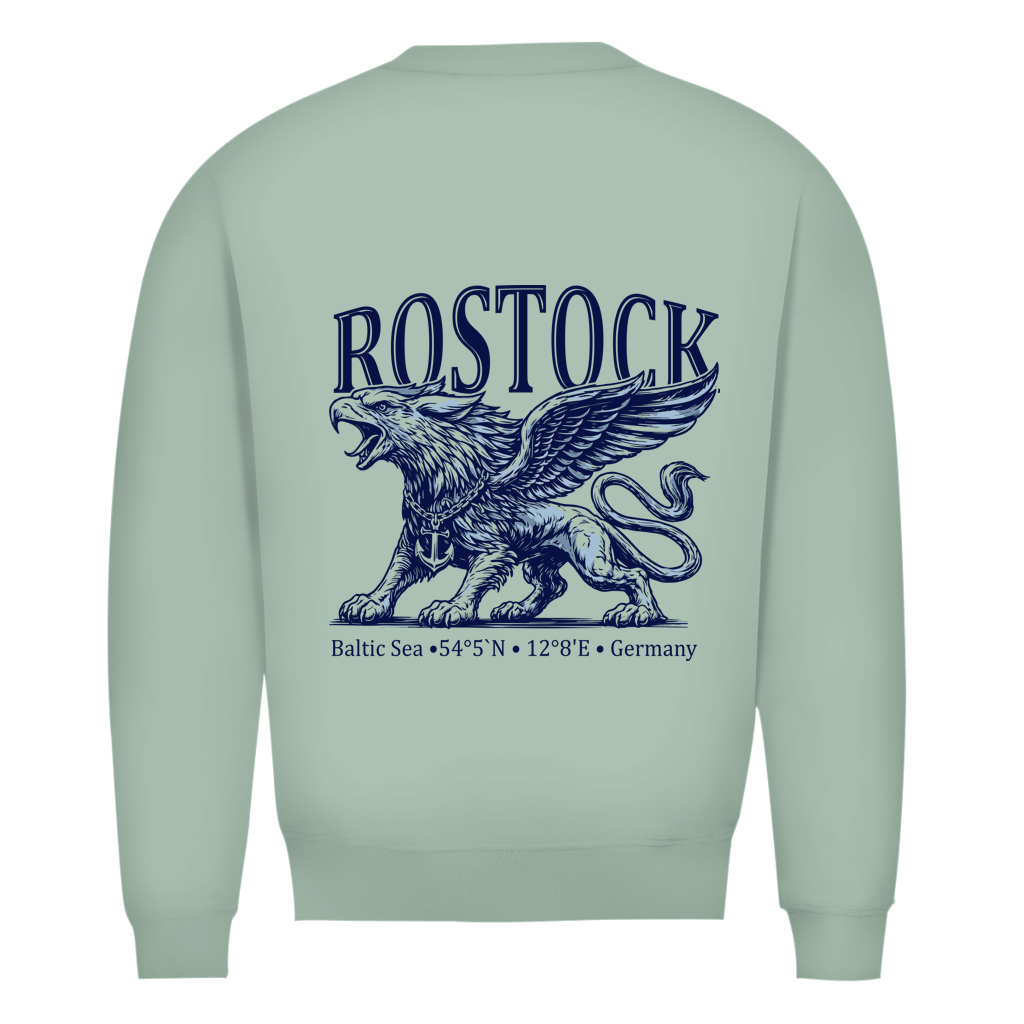 Sweatshirt Herren  "Rostock-Greif" #562 - beidseitiger Druck