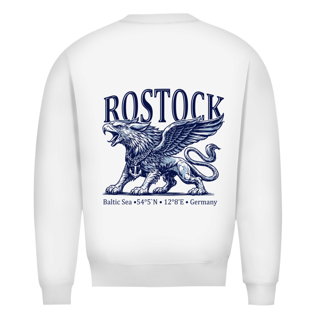 Sweatshirt Herren  "Rostock-Greif" #562 - beidseitiger Druck