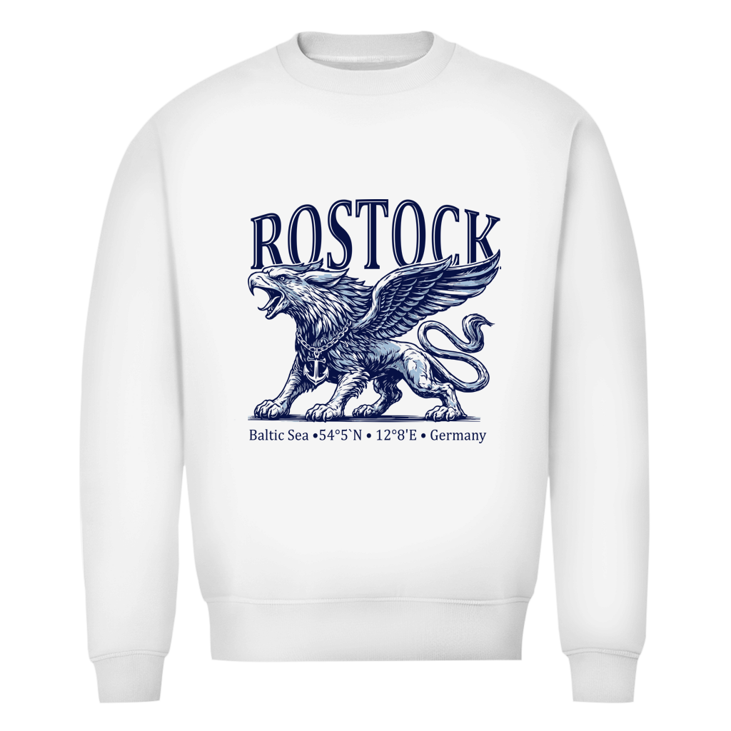 Sweatshirt Herren  "Rostock-Greif" #562 - beidseitiger Druck
