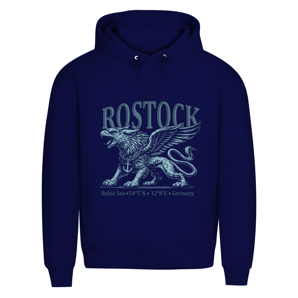 Hoodie Herren  "Rostock-Greif" #562 - einseitiger Druck