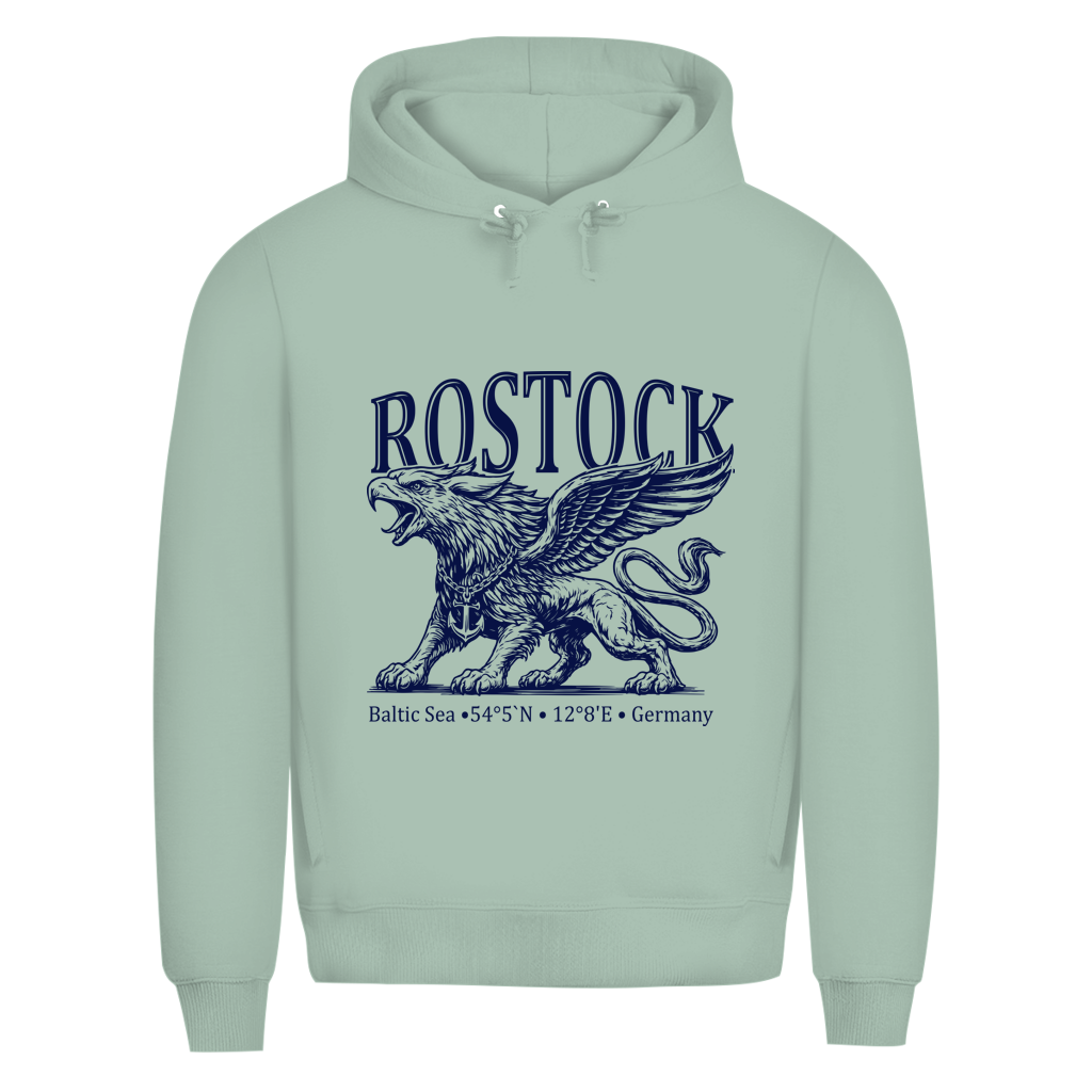 Hoodie Herren "Rostock-Greif" #562 - beidseitiger Druck