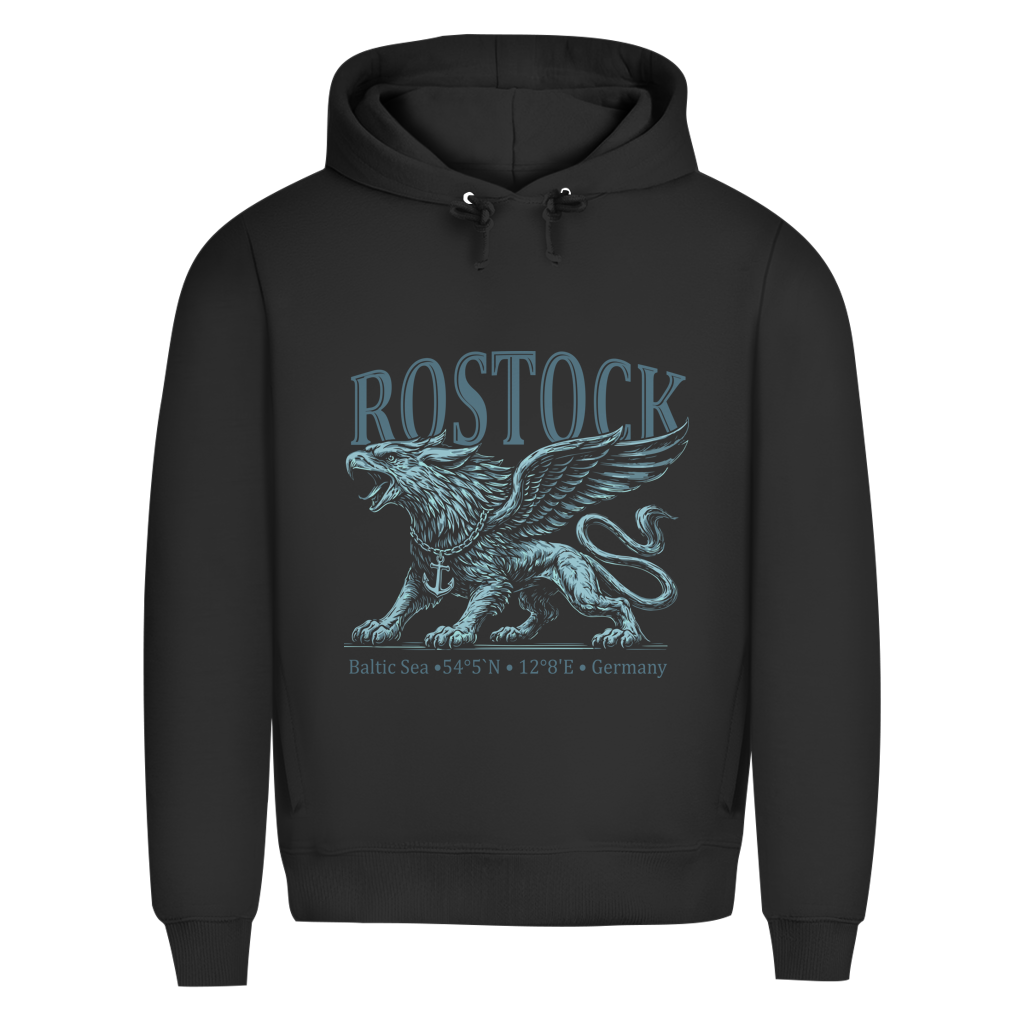 Hoodie Herren "Rostock-Greif" #562 - beidseitiger Druck