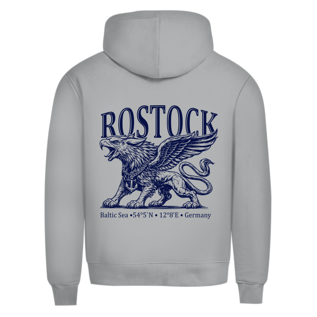 Hoodie Herren "Rostock-Greif" #562 - beidseitiger Druck
