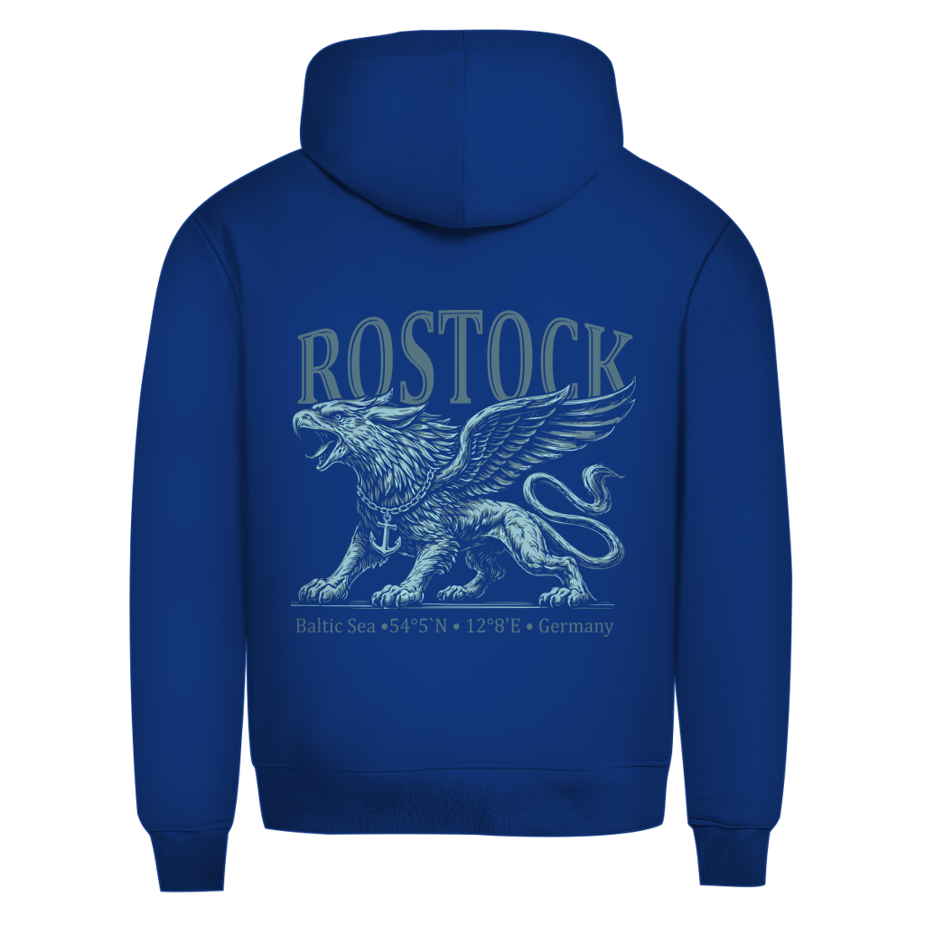 Hoodie Herren "Rostock-Greif" #562 - beidseitiger Druck
