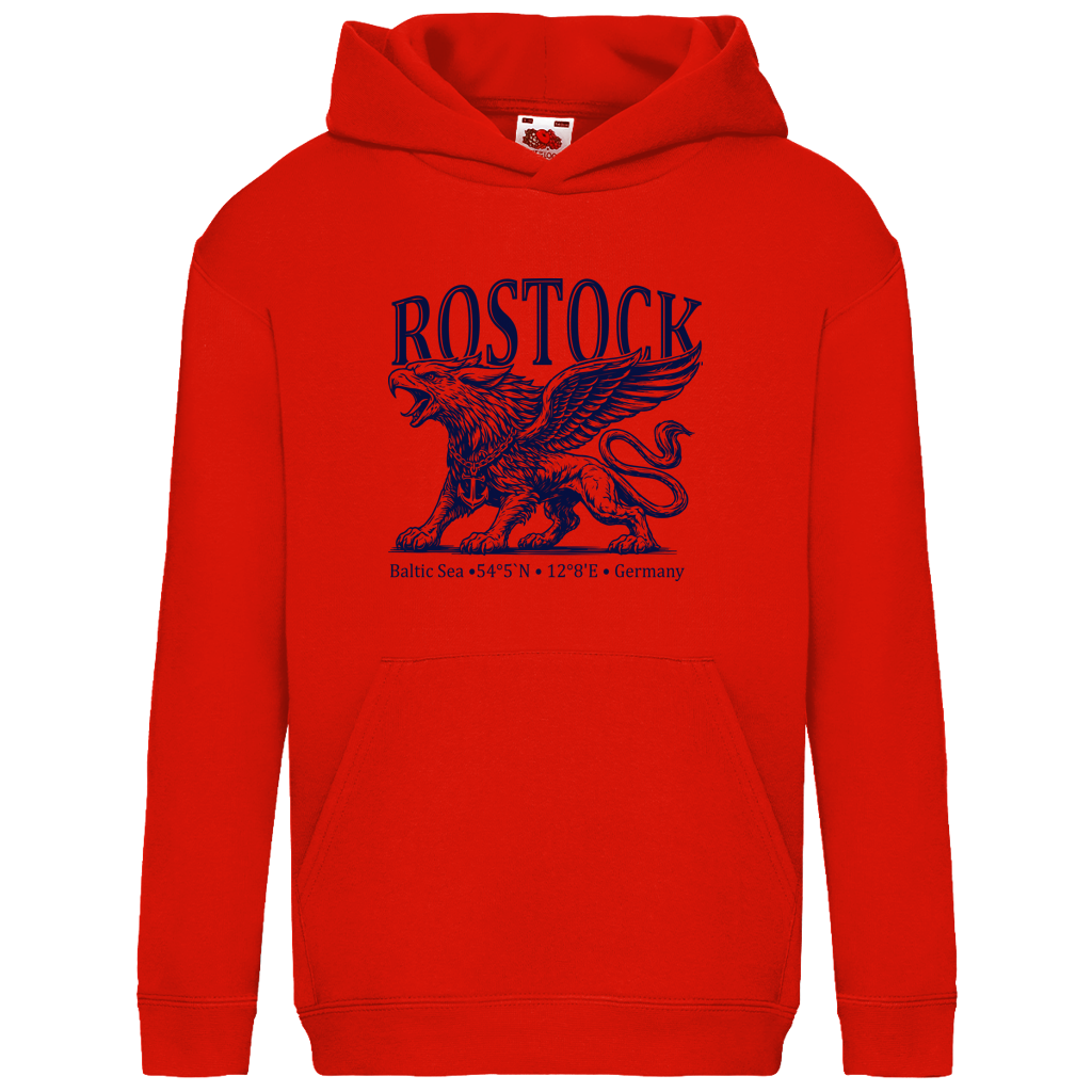 Hoodie Kinder   "Rostock-Greif" #562 - einseitiger Druck