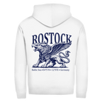 Hoodie-Jacke   "Rostock-Greif" #562 - beidseitiger Druck