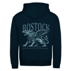 Hoodie-Jacke   "Rostock-Greif" #562 - beidseitiger Druck