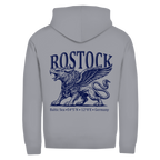 Hoodie-Jacke   "Rostock-Greif" #562 - beidseitiger Druck