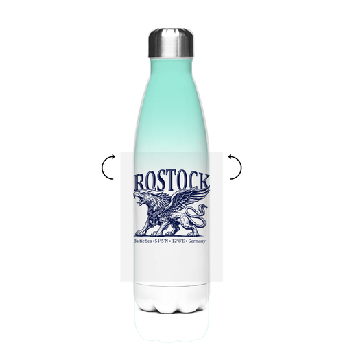 Edelstahl-Thermoflasche  "Rostock-Greif" #562