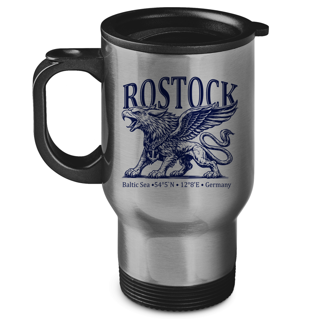 Edelstahl-Thermobecher  "Rostock-Greif" #562