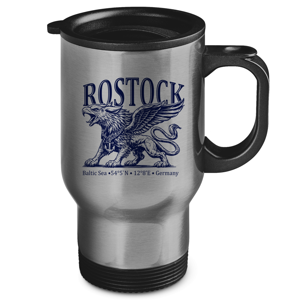 Edelstahl-Thermobecher  "Rostock-Greif" #562