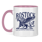 Keramik-Tasse zweifarbig  "Rostock-Greif" #562