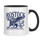 Keramik-Tasse zweifarbig  "Rostock-Greif" #562