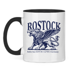 Keramik-Tasse zweifarbig  "Rostock-Greif" #562