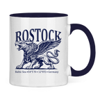 Keramik-Tasse zweifarbig  "Rostock-Greif" #562