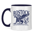 Keramik-Tasse zweifarbig  "Rostock-Greif" #562