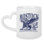 Keramik-Tasse mit Herzhenkel    "Rostock-Greif" #562