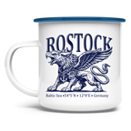 Emaille Tasse    "Rostock-Greif" #562