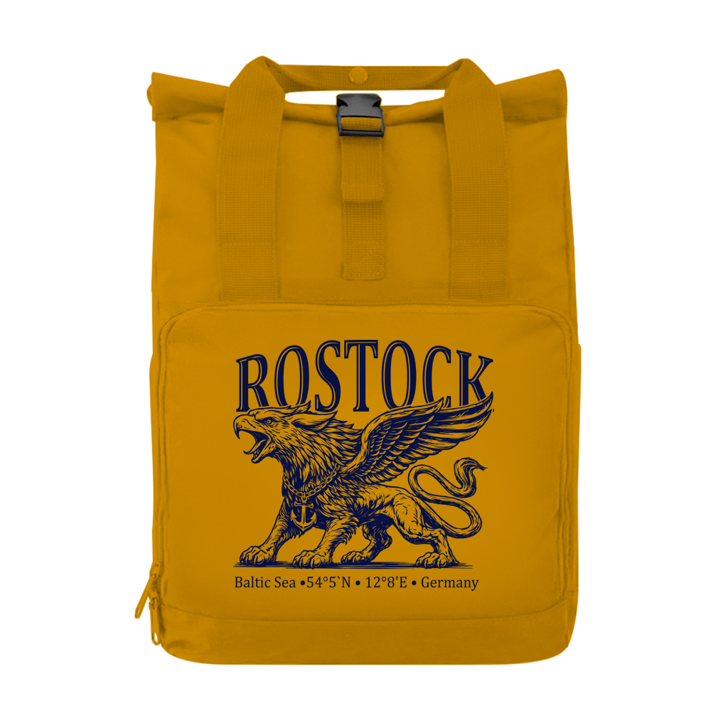 Rucksack mit Seitentasche   "Rostock-Greif" #562 Gr. S