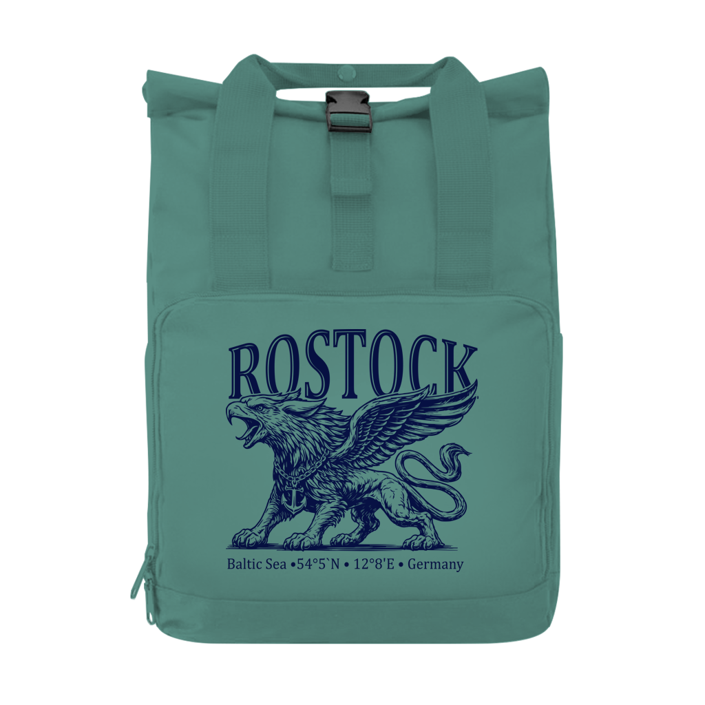 Rucksack mit Seitentasche   "Rostock-Greif" #562 Gr. S