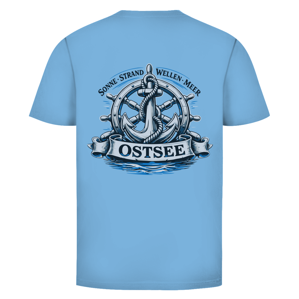 T-Shirt unisex  "Ostsee Anker" #559 - beidseitiger Druck
