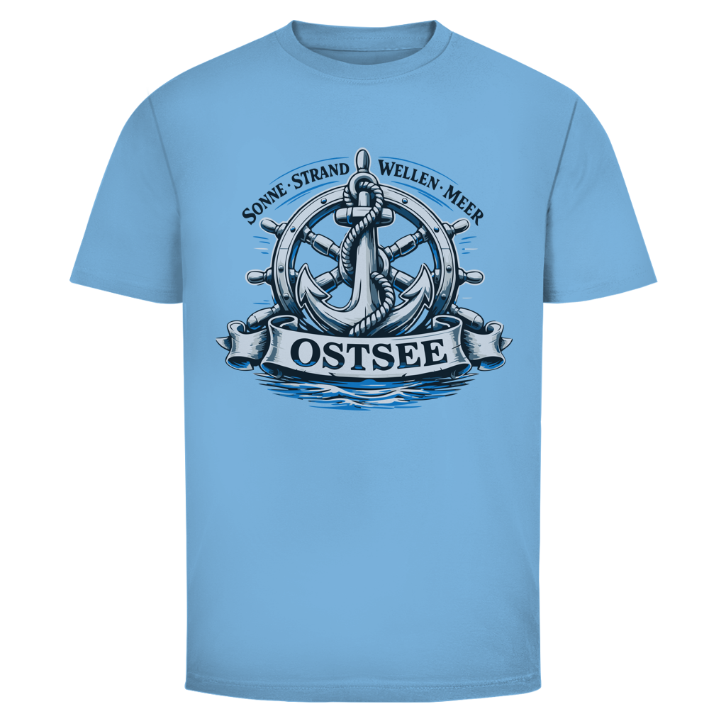 T-Shirt unisex  "Ostsee Anker" #559 - beidseitiger Druck