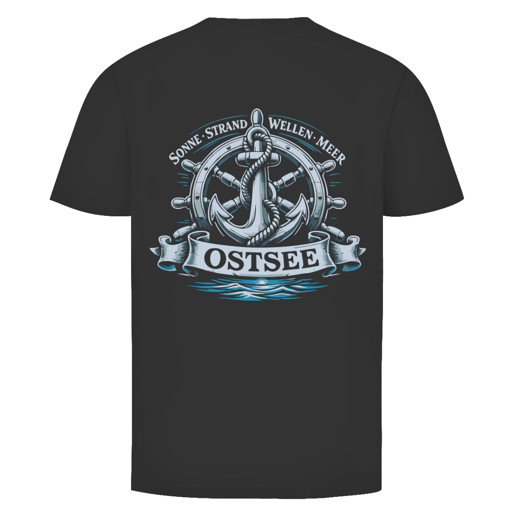 T-Shirt unisex  "Ostsee Anker" #559 - beidseitiger Druck