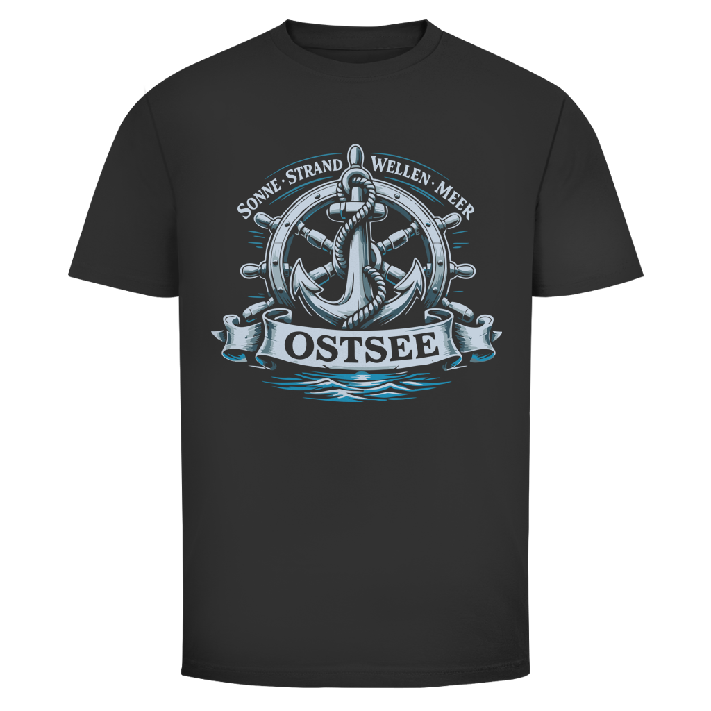 T-Shirt unisex  "Ostsee Anker" #559 - beidseitiger Druck