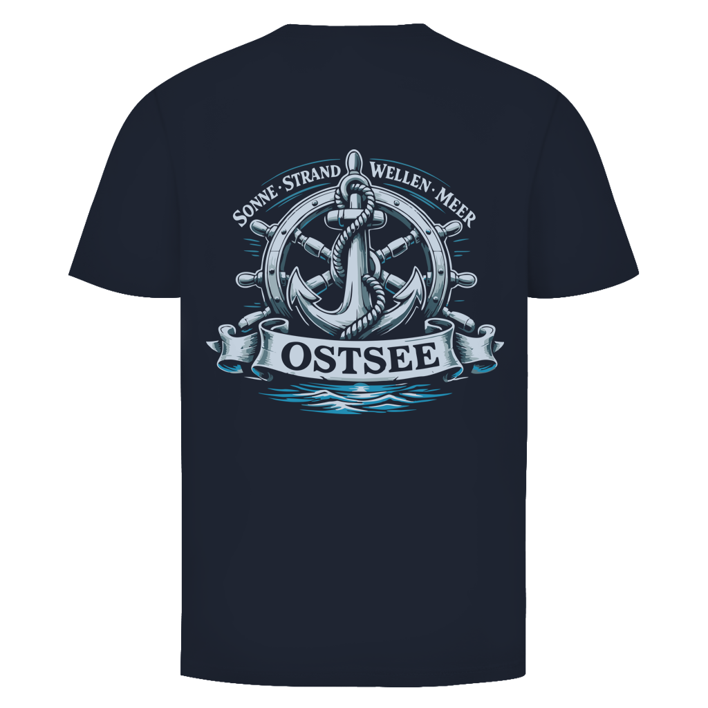 T-Shirt unisex  "Ostsee Anker" #559 - beidseitiger Druck