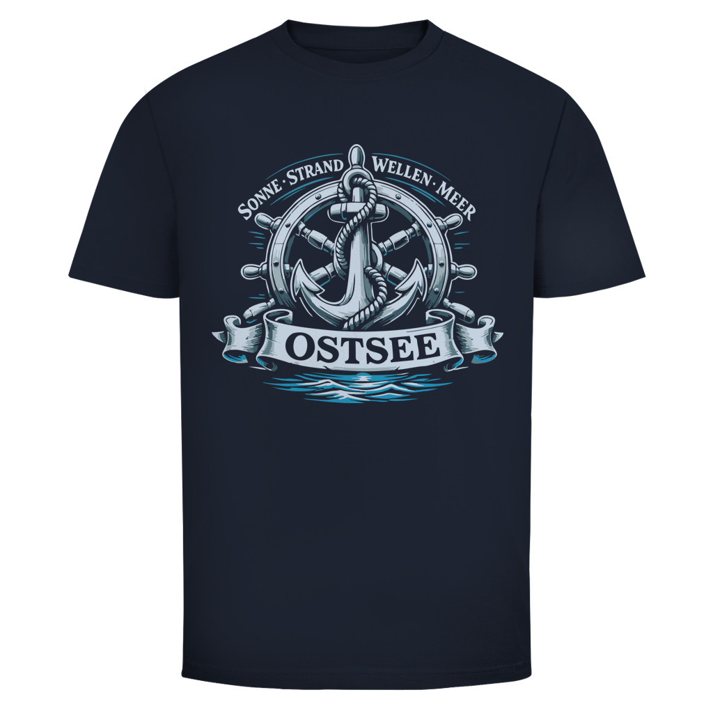 T-Shirt unisex  "Ostsee Anker" #559 - beidseitiger Druck