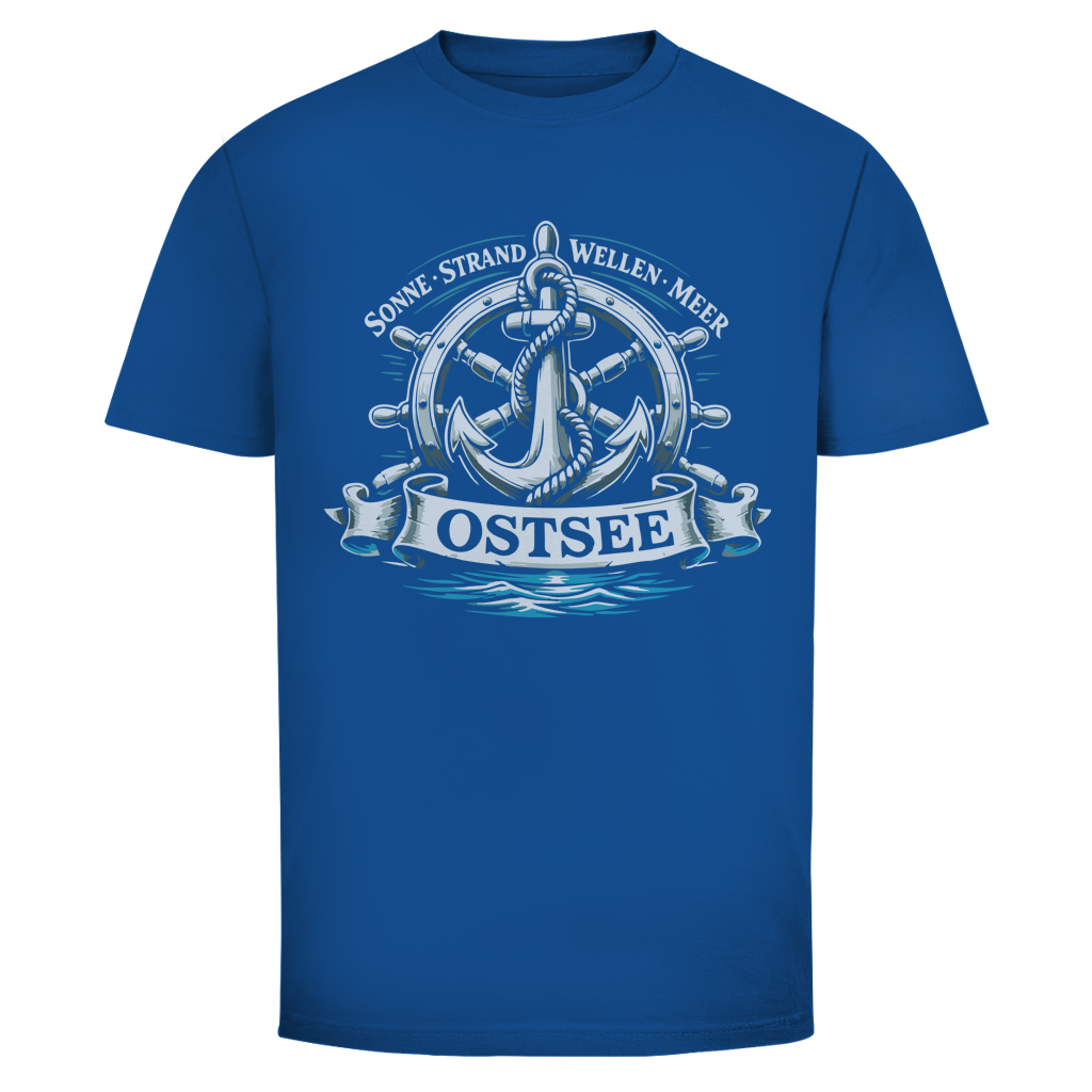 T-Shirt unisex  "Ostsee Anker" #559 - beidseitiger Druck