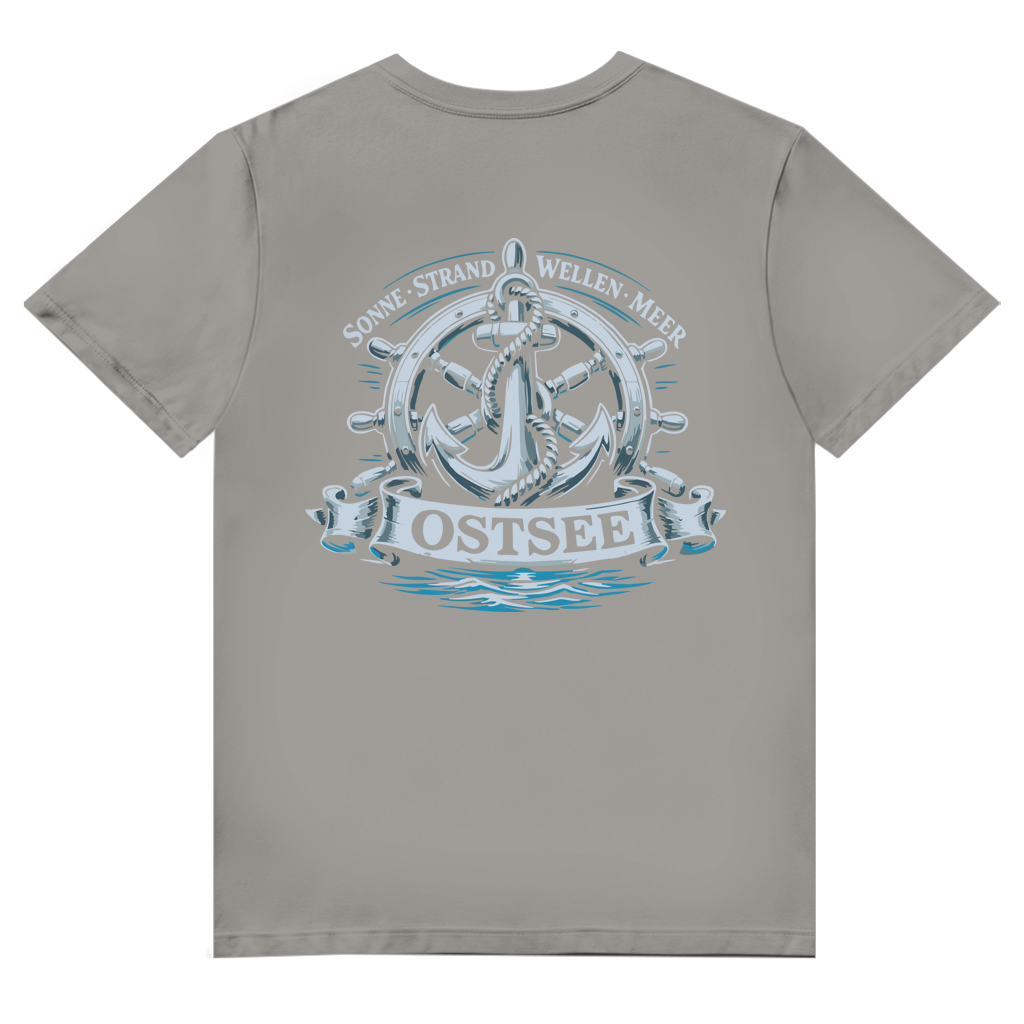 T-Shirt Herren V-Neck  "Ostsee Anker" #559