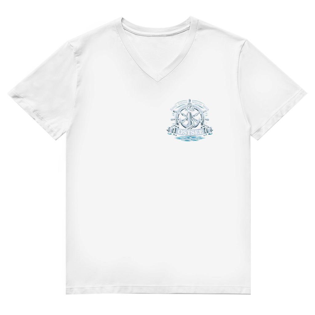 T-Shirt Herren V-Neck  "Ostsee Anker" #559