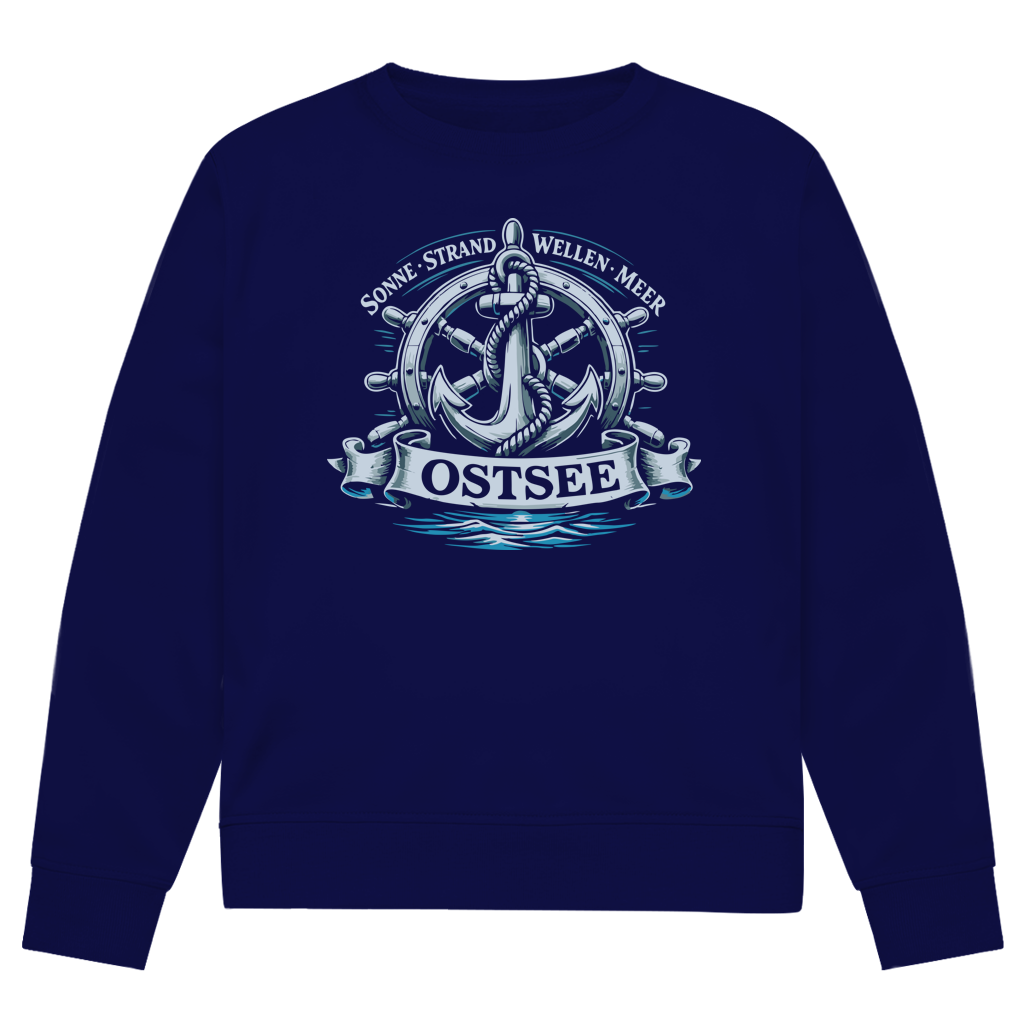Sweatshirt Herren "Ostsee Anker" #559 - einseitiger Druck