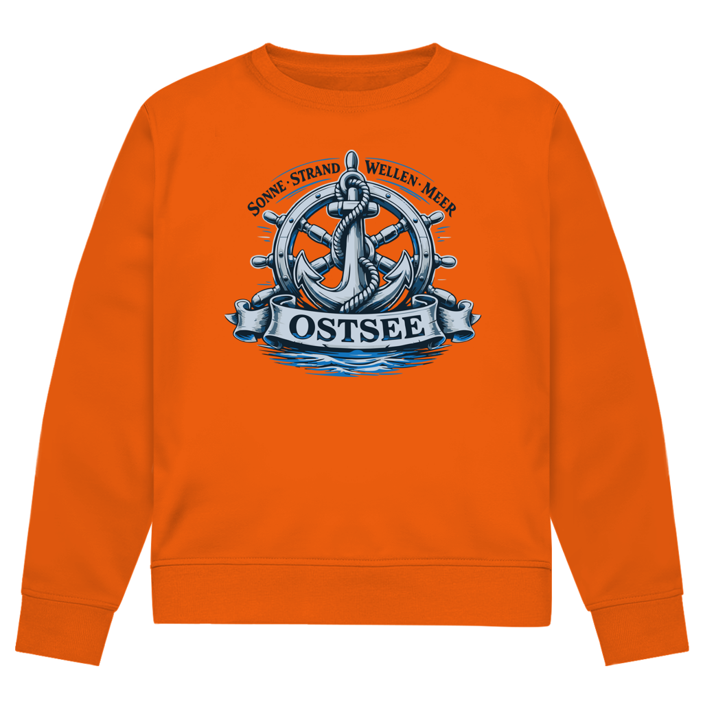Sweatshirt Herren "Ostsee Anker" #559 - einseitiger Druck
