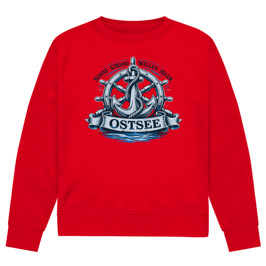 Sweatshirt Herren "Ostsee Anker" #559 - einseitiger Druck