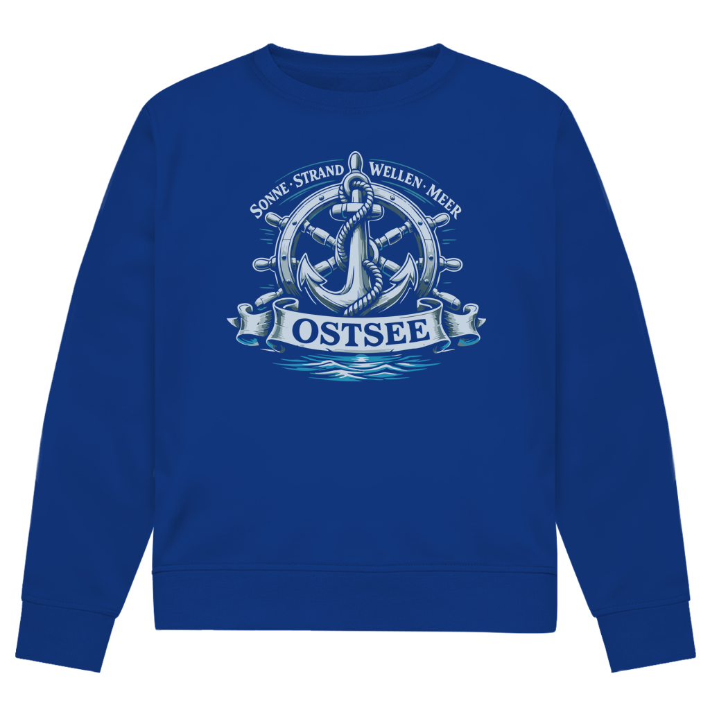 Sweatshirt Herren "Ostsee Anker" #559 - einseitiger Druck