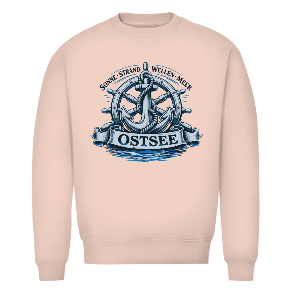 Sweatshirt Herren "Ostsee Anker" #559 - einseitiger Druck