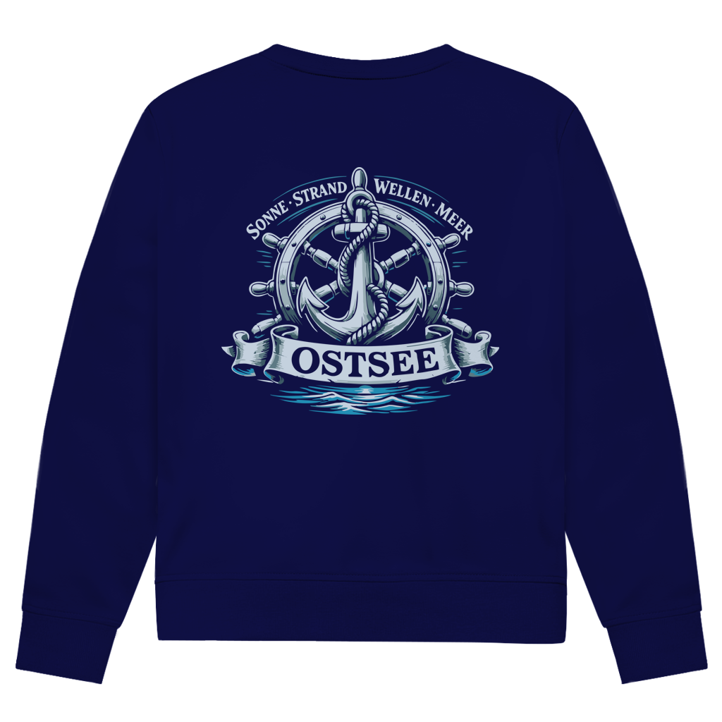 Sweatshirt Herren "Ostsee Anker" #559 - beidseitiger Druck