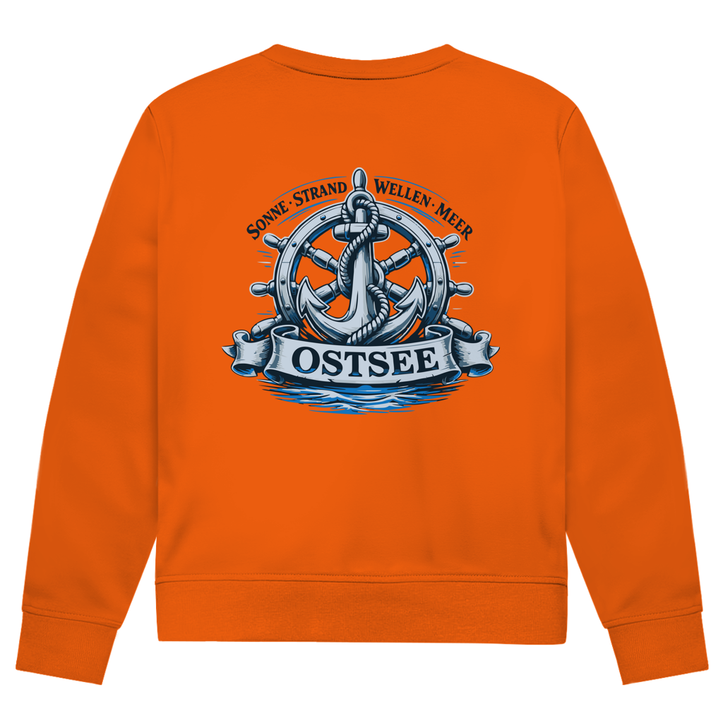 Sweatshirt Herren "Ostsee Anker" #559 - beidseitiger Druck