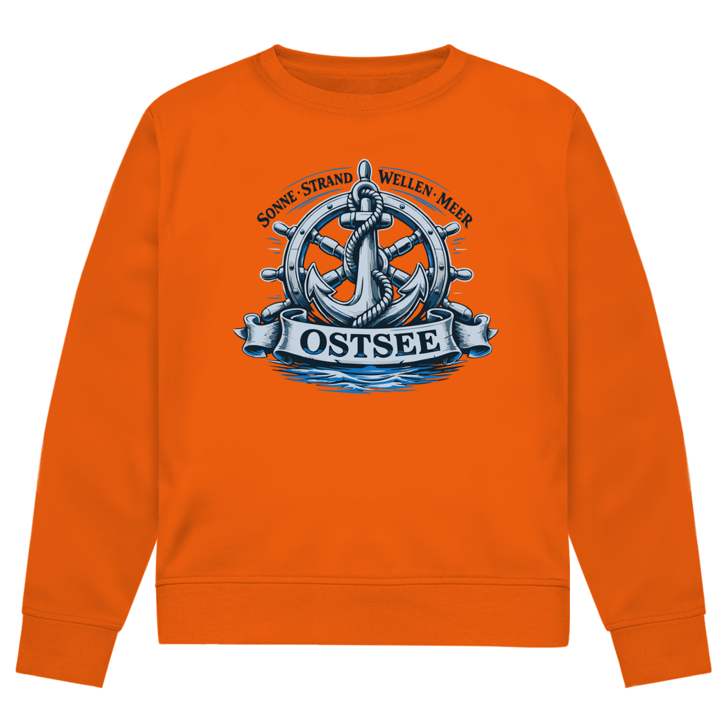 Sweatshirt Herren "Ostsee Anker" #559 - beidseitiger Druck