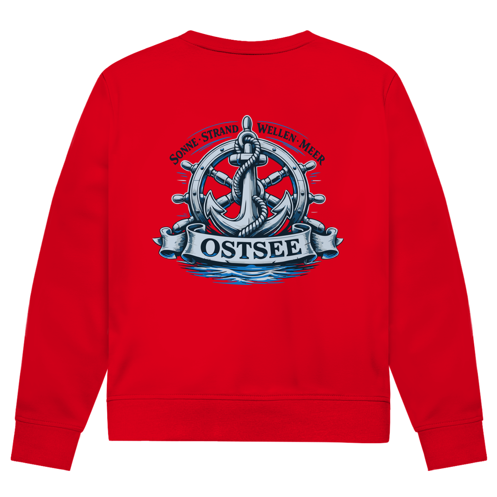 Sweatshirt Herren "Ostsee Anker" #559 - beidseitiger Druck